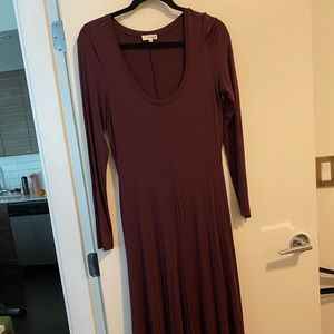 Wilfred free dress - L burgundy